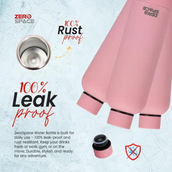 Stainless Steel Vacuum Flask Bottle 750ml - Pink – photo 6