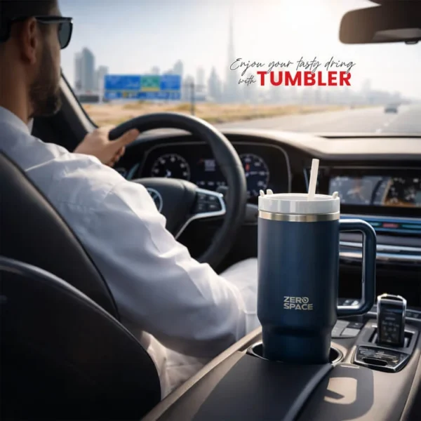 Stainless Steel Coffee Tumbler - Navy Blue – photo 2