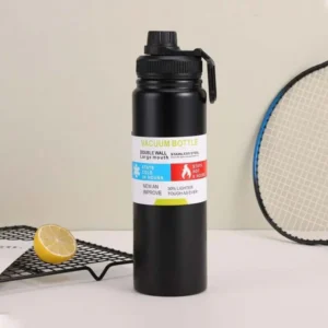 Double-Wall Stainless Steel Water Bottle 800ml - Black