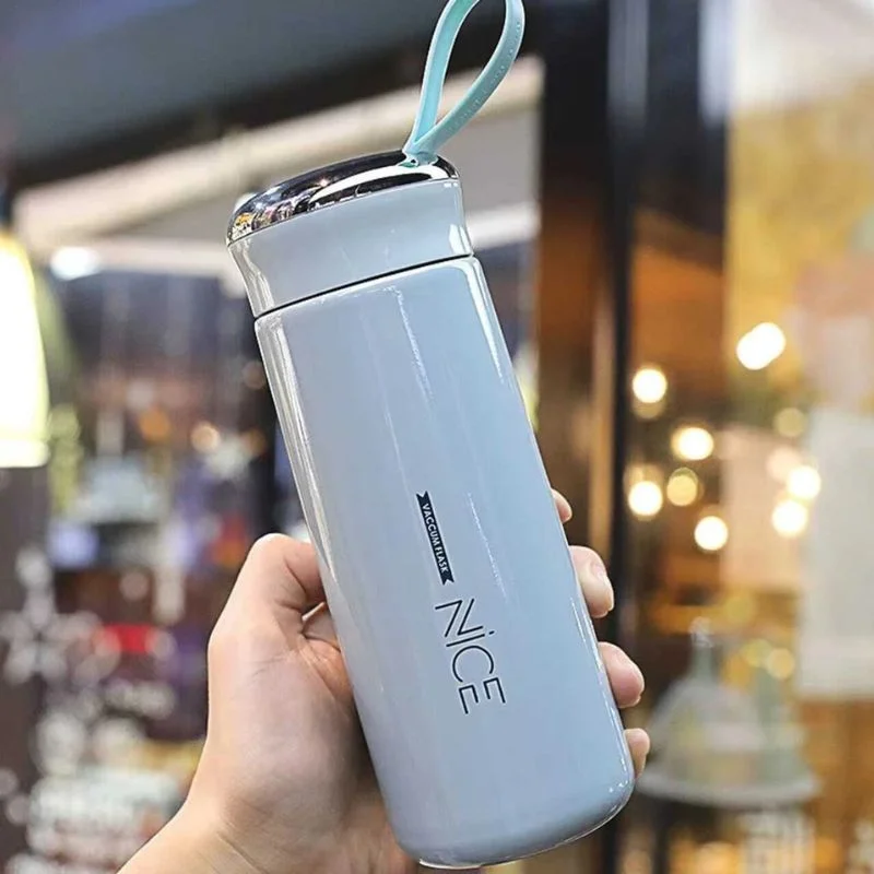 Nice Vacuum Flask Water Bottle 400ML | Blue - Image 2