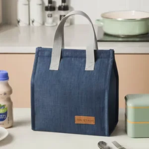 Thermal Cooler Lunch Tote Bag - Navy Blue