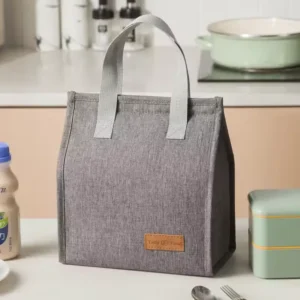 Thermal Cooler Lunch Tote Bag - Grey