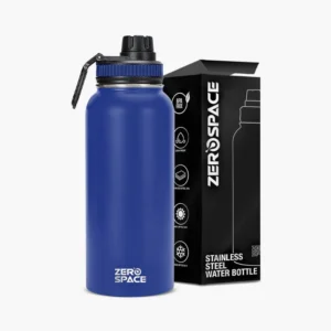 Stainless Steel Thermos Water Bottle 1000ml - Navy Blue