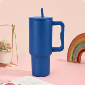 Stainless Steel Water Tumbler 40oz — Blue