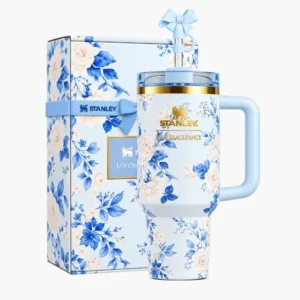 Stanley Tumbler 40oz – Blue Floral