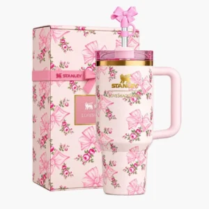 Stanley Tumbler 40oz | Pink Floral