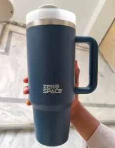 Customer photo of Stainless Steel Coffee Tumbler – Navy Blue